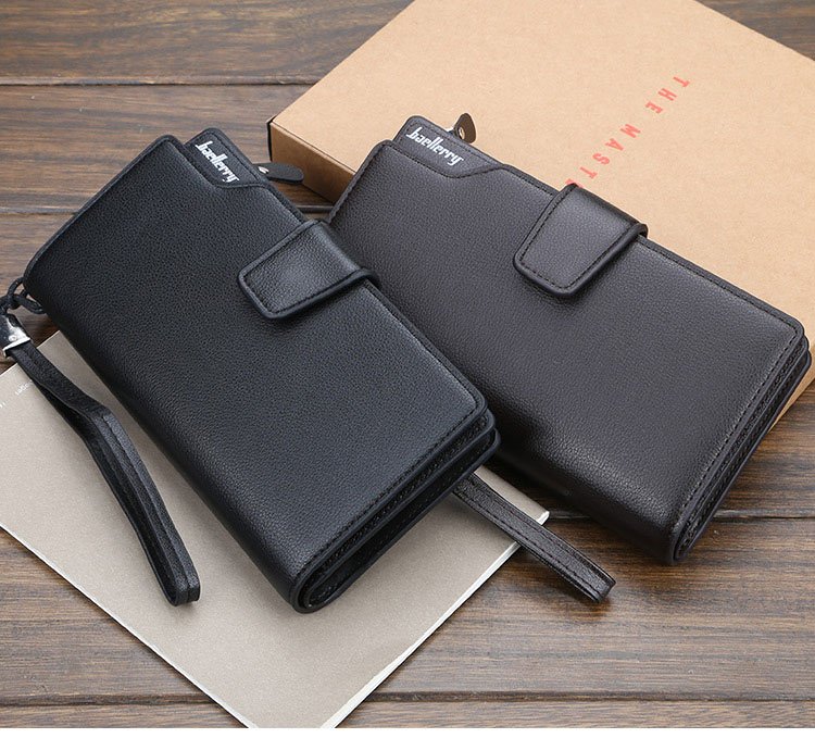 Men's Leather Zipper Wallet