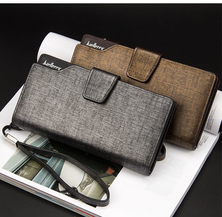 Men's Leather Zipper Wallet