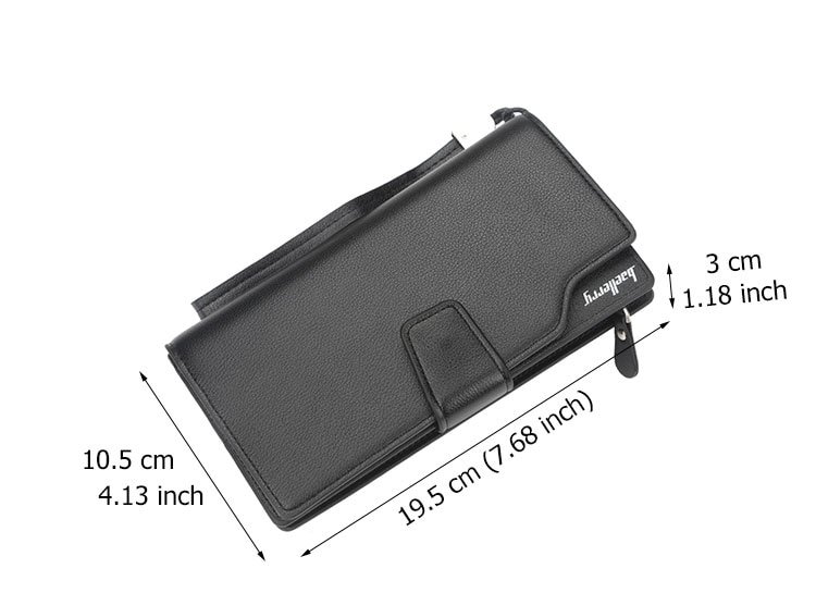 Men's Leather Zipper Wallet