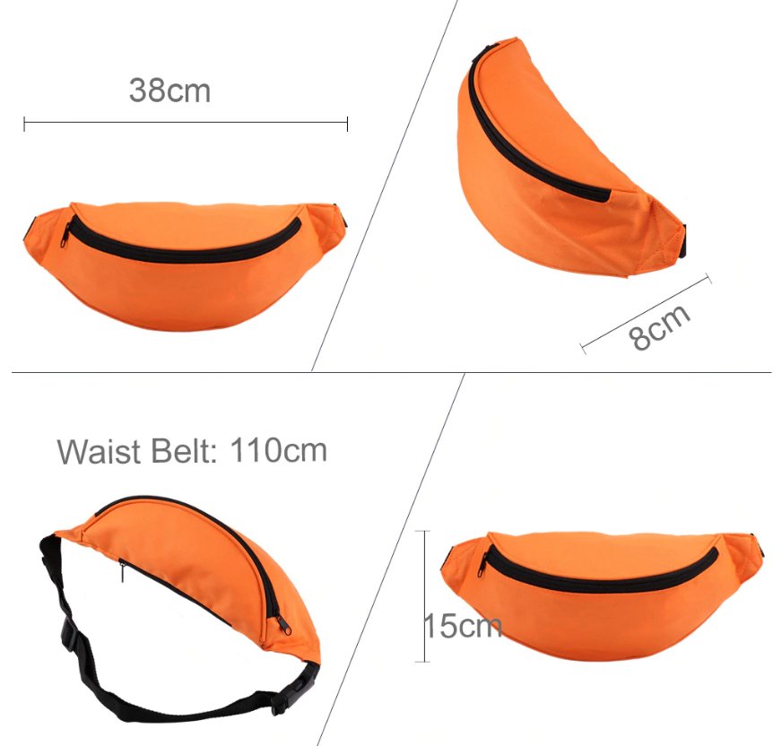 Men's Colorful Waist Bag