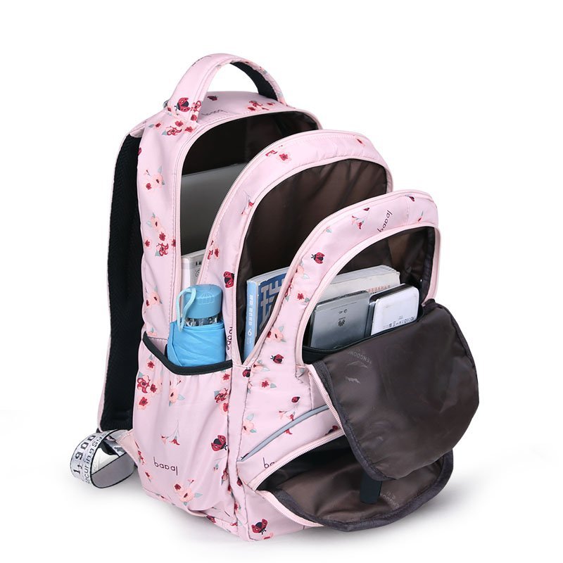 Printed Large School Backpack for Teenage Girls