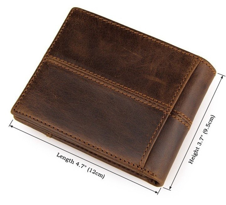 Men's Genuine Leather Short Wallet