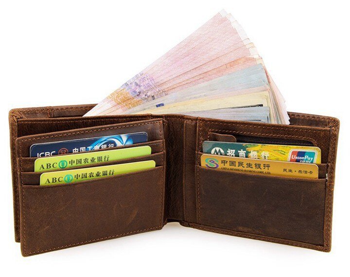 Men's Genuine Leather Short Wallet