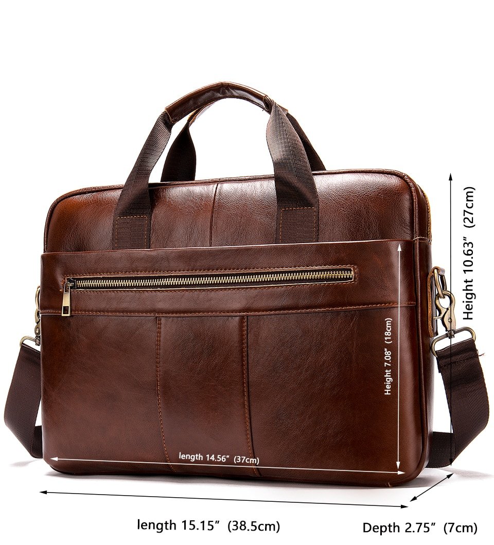 Men's Business Style Leather Bag
