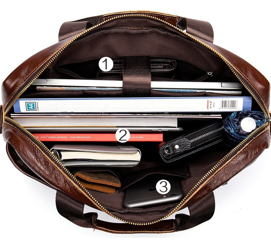 Men's Business Style Leather Bag