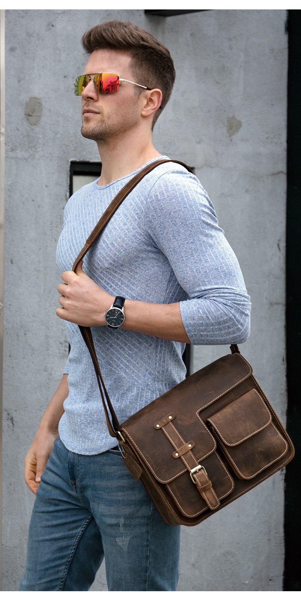 Men's Vintage Leather Bag