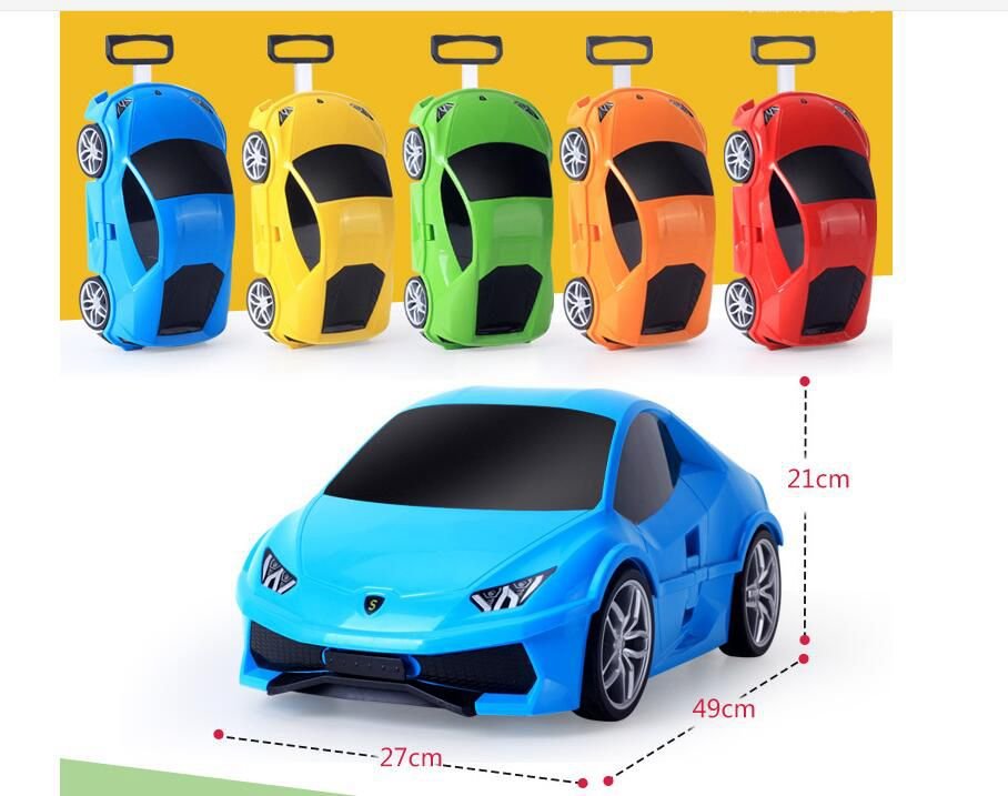 Kid's Car Shaped Luggage Suitcase