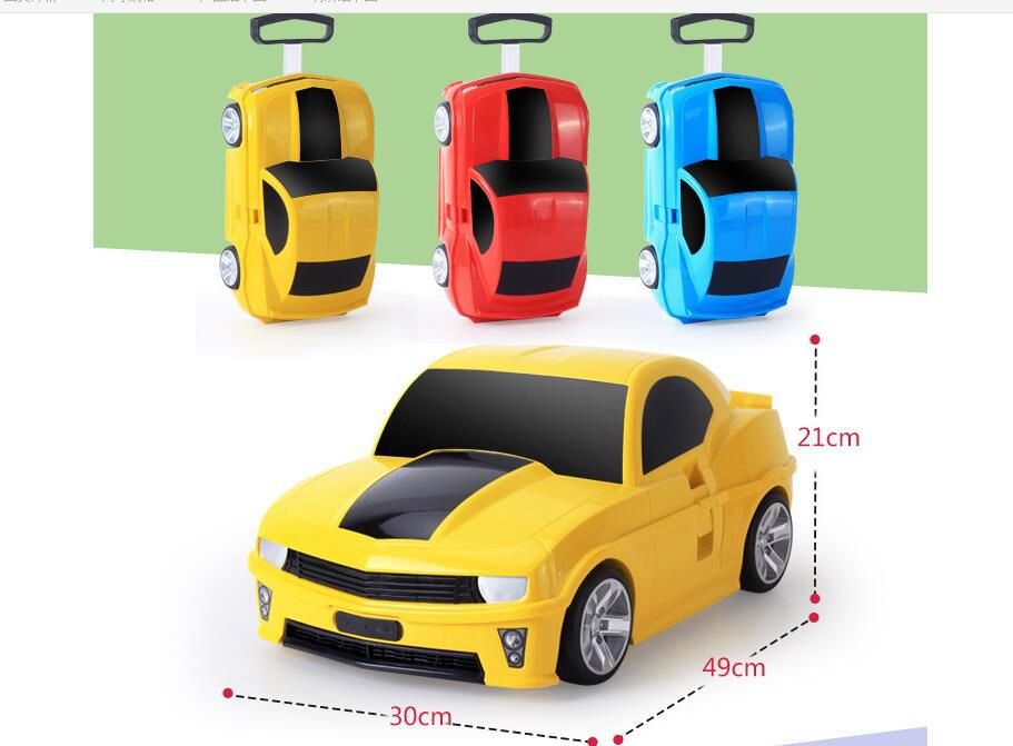 Kid's Car Shaped Luggage Suitcase
