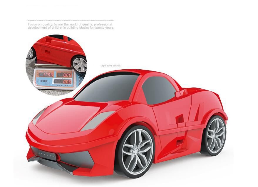 Kid's Car Shaped Luggage Suitcase