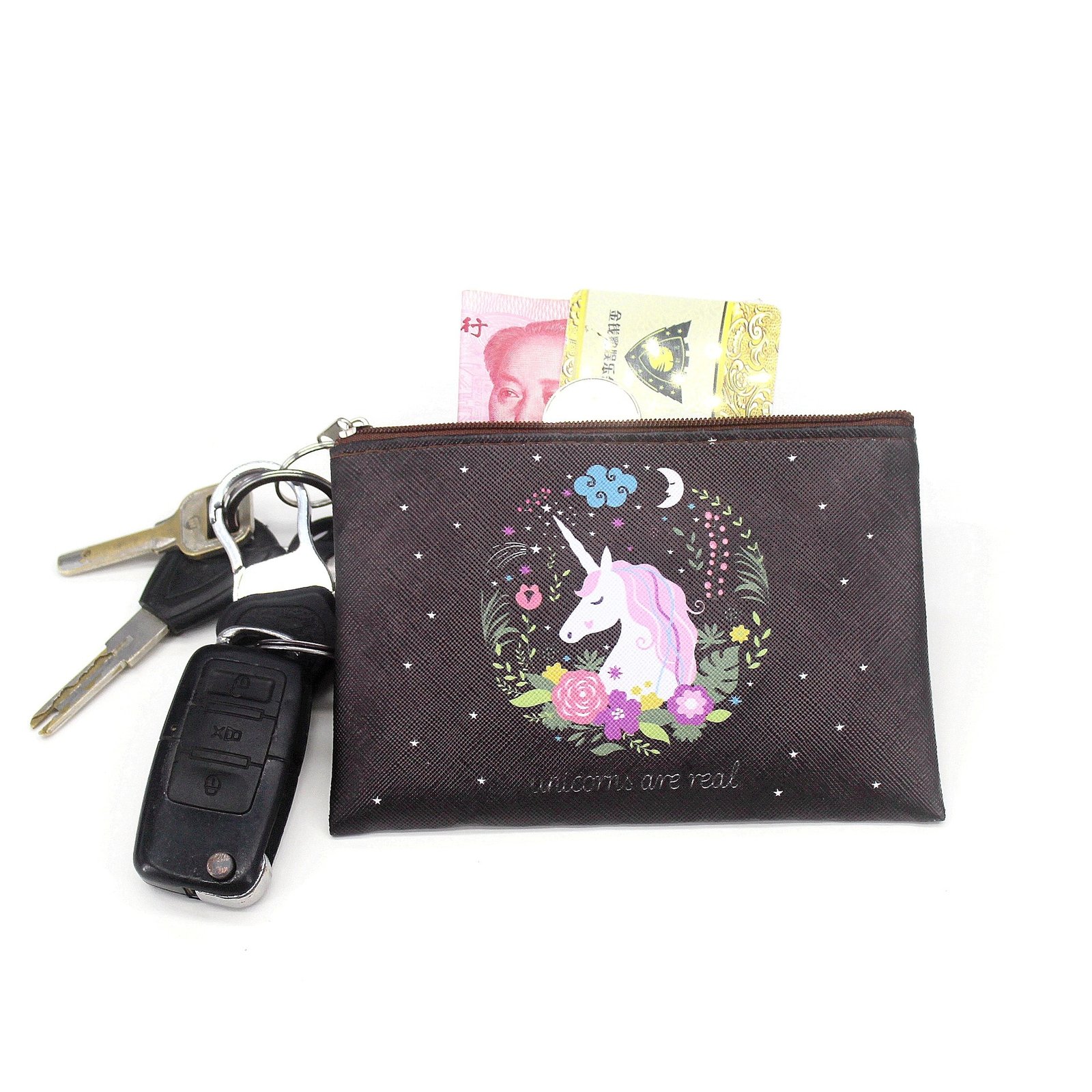 Cartoon Unicorn Themed Coin Purse