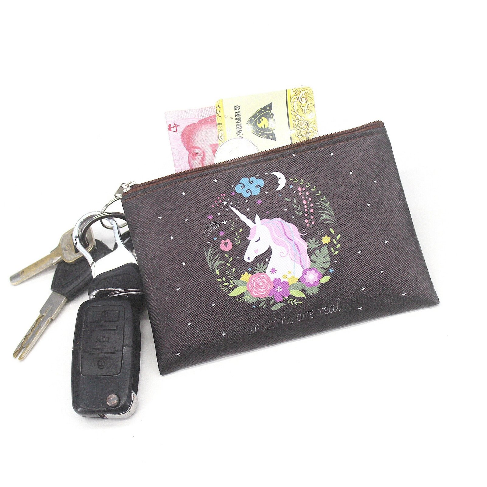 Cartoon Unicorn Themed Coin Purse