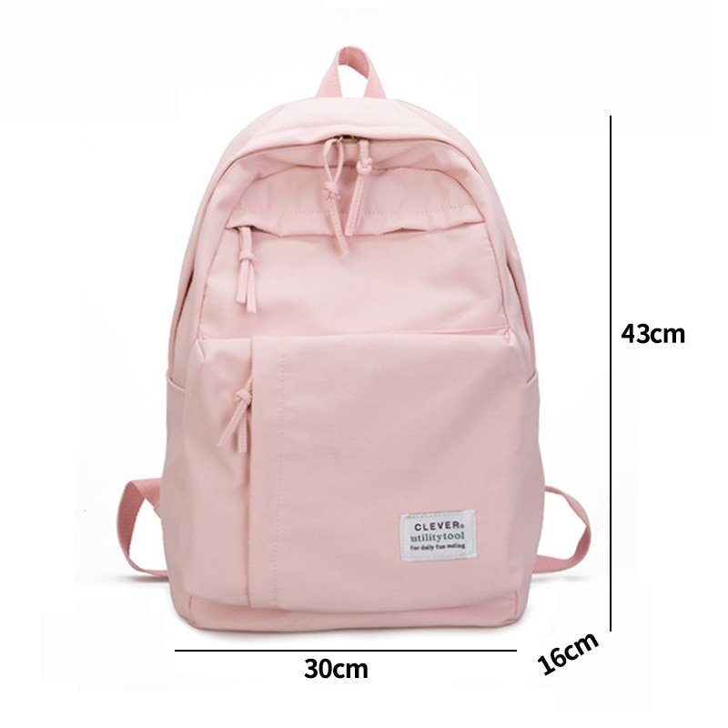 Girl's Waterproof Nylon School Bag