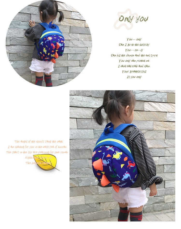 Kid's Dinosaurs Printed Backpack