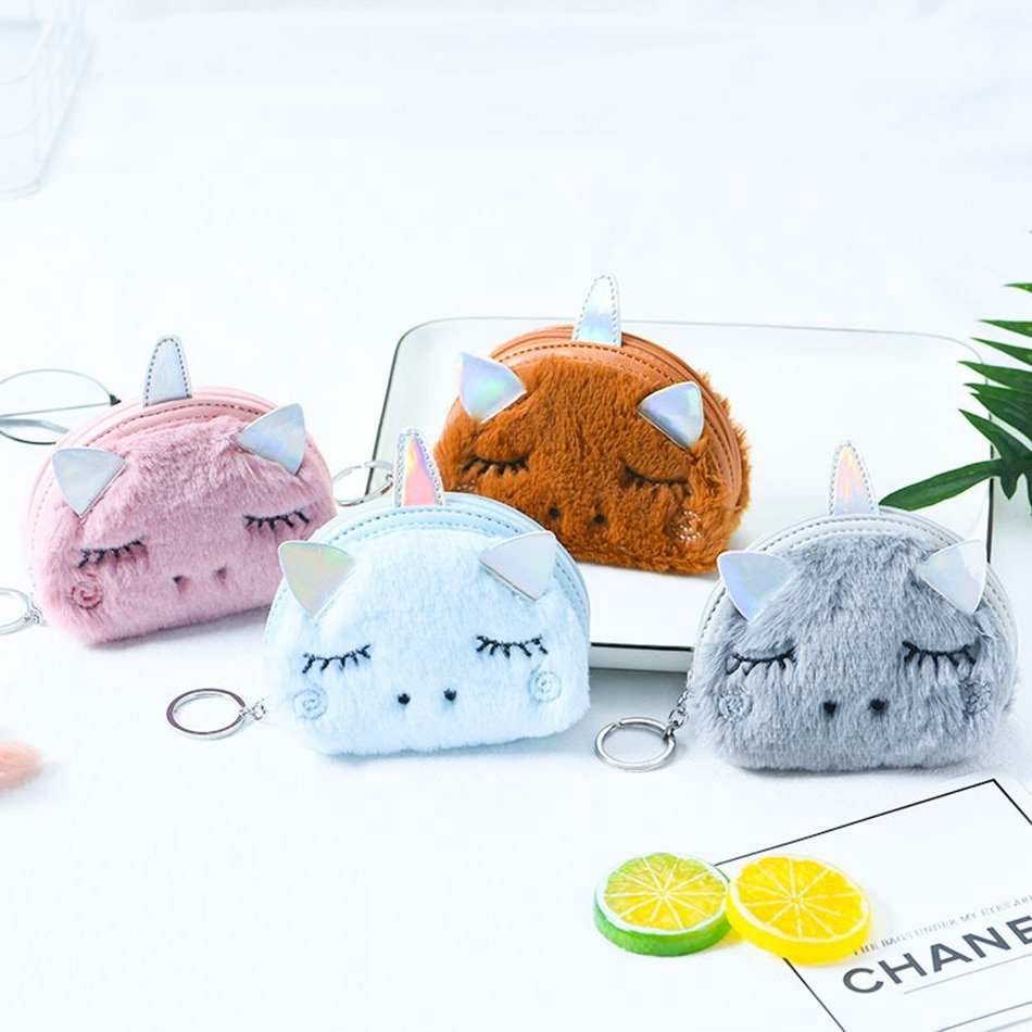 Unicorn Mini Plush Coin Purse