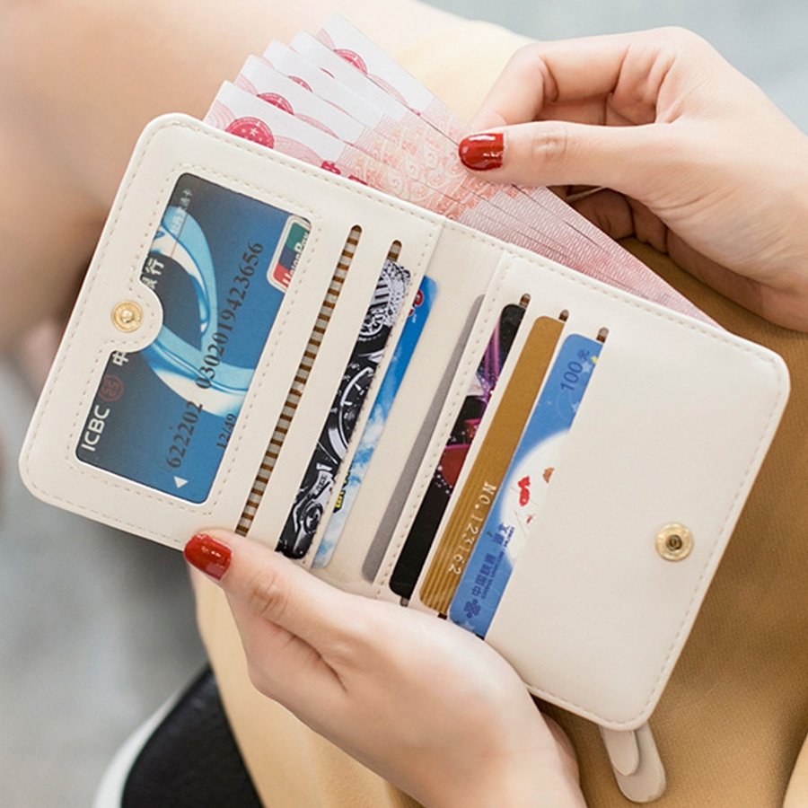 Mini Embroidered Clip Wallet for Girls