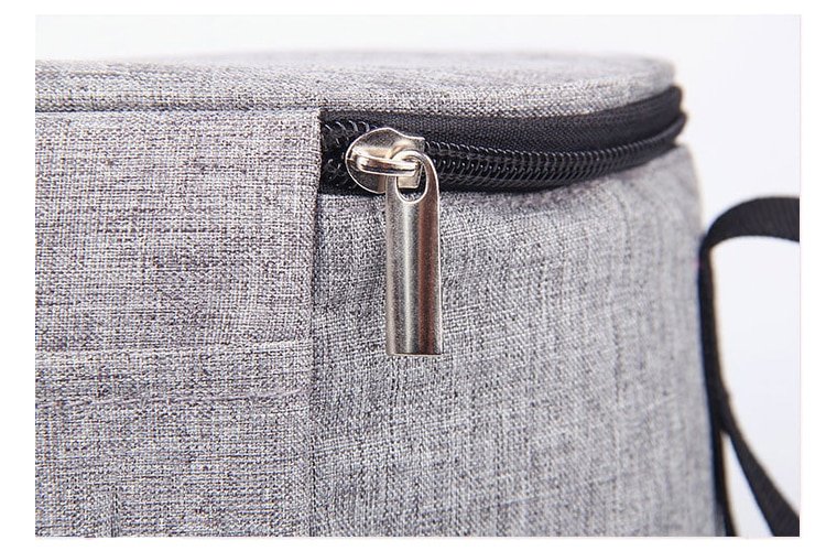 Zippered Plain Diaper Bag