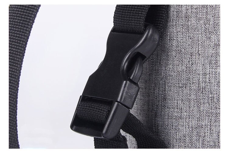 Zippered Plain Diaper Bag