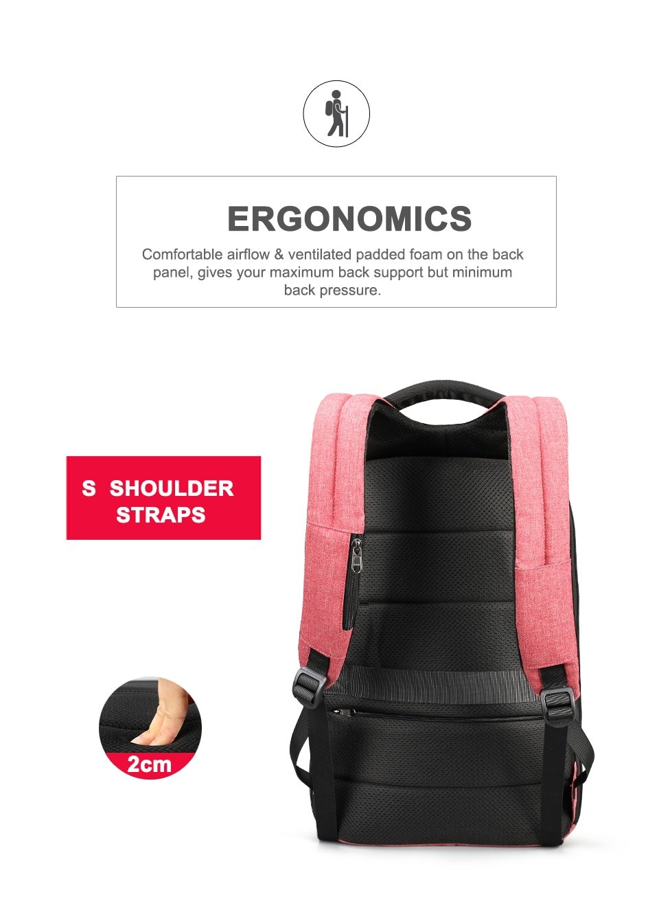 Women's Anti Theft Laptop Backpack with TSA Lock