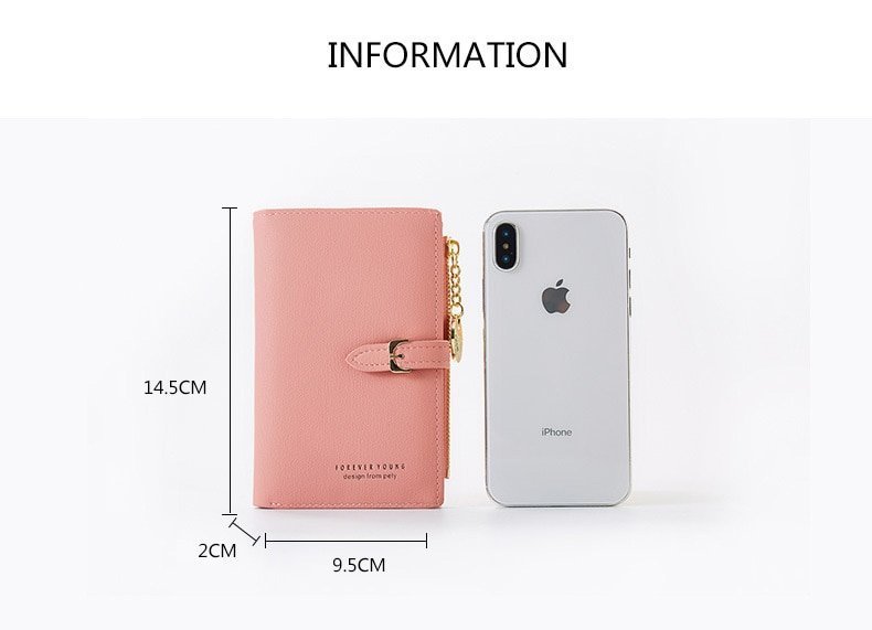 Women's PU Leather Short Wallet