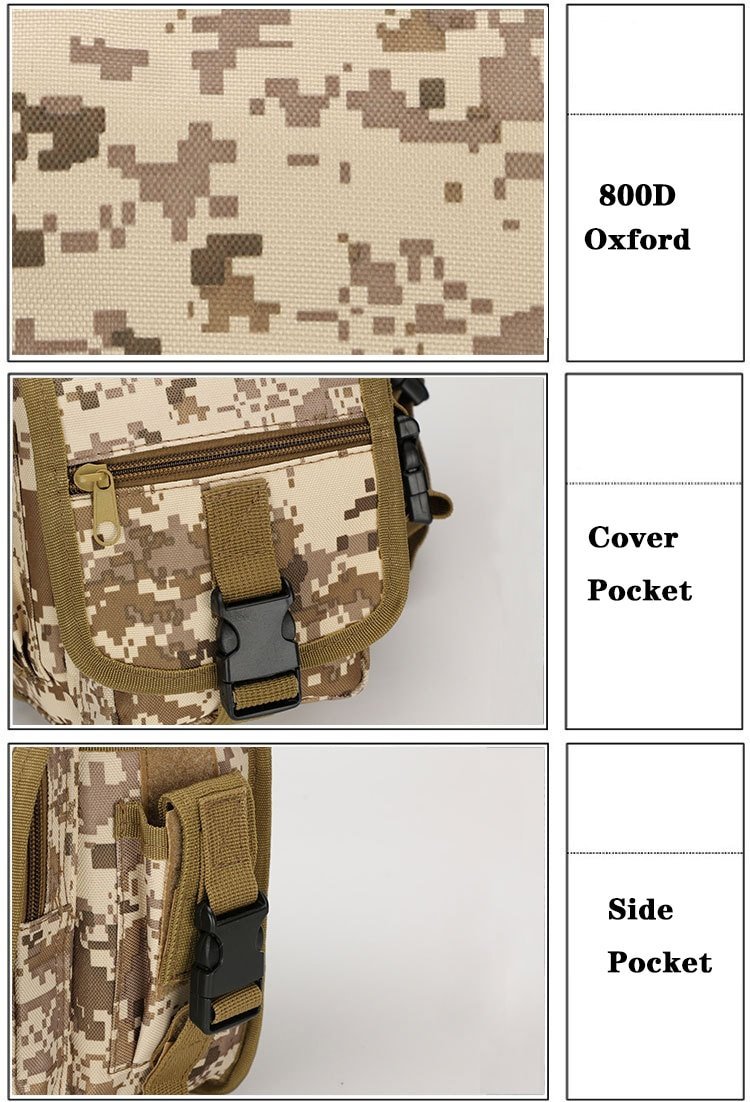 Military Camo Printed Waist Bag