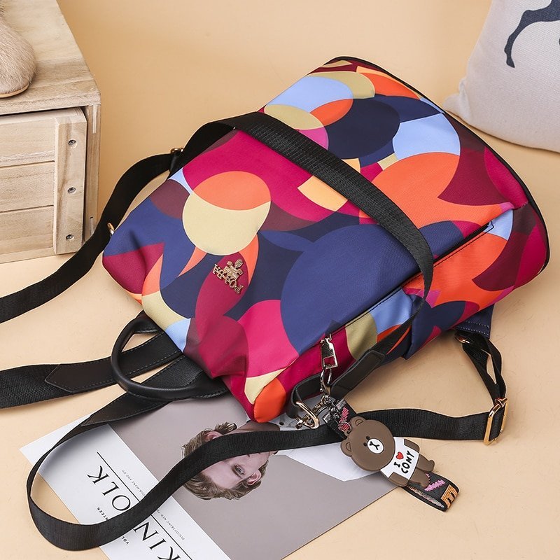 Women's Colorful Anti-Theft Backpack