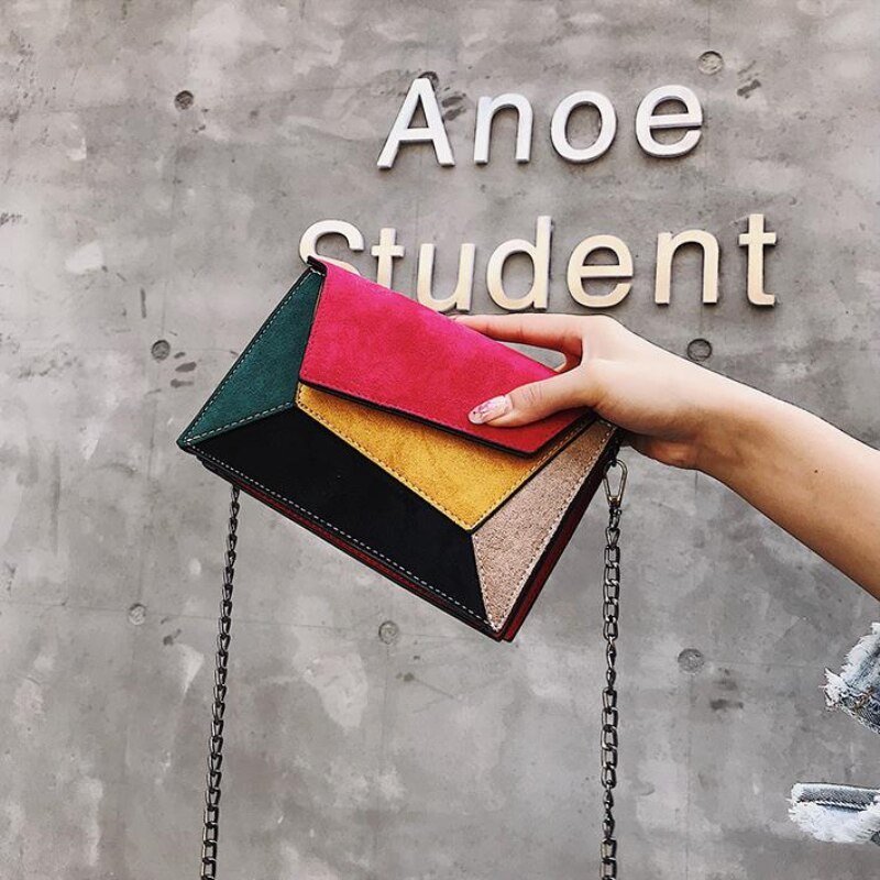 Women's Retro Patchwork Crossbody Bag