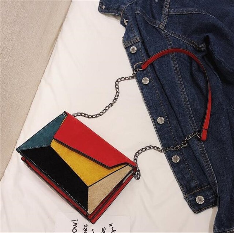 Women's Retro Patchwork Crossbody Bag