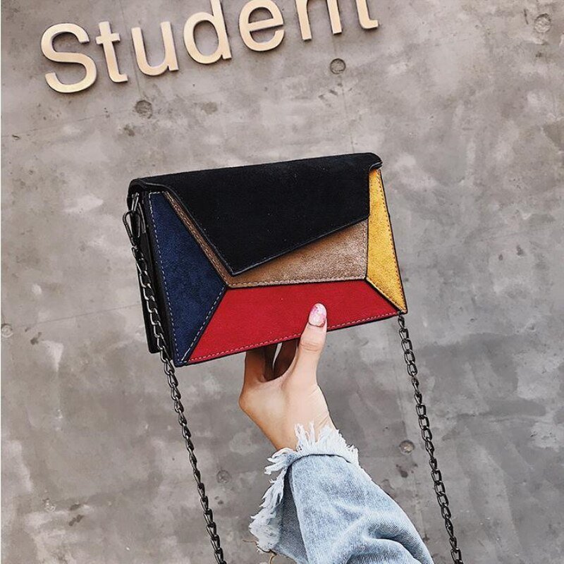 Women's Retro Patchwork Crossbody Bag